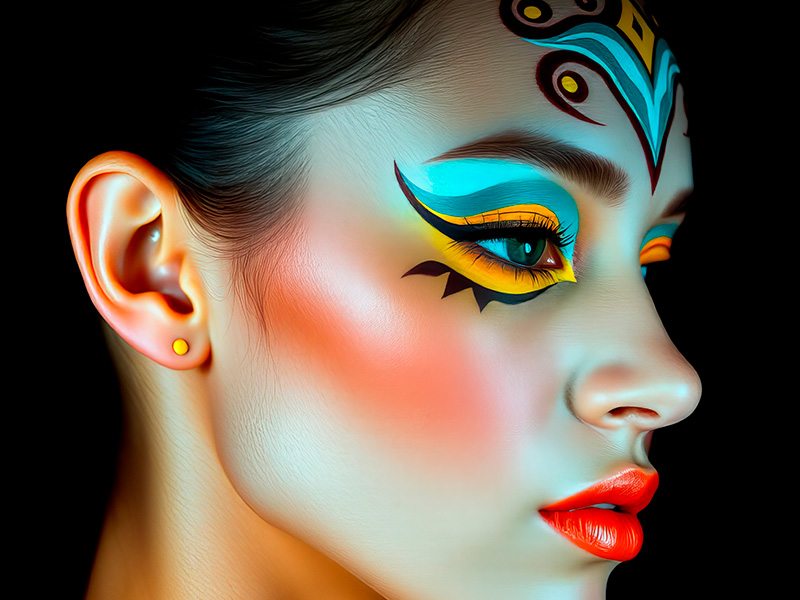 impresionante-vista-lateral-de-la-cara-de-una-mujer-adornada-con-un-patron-audaz-de-maquillaje-de-inspiracion-tribal-unico